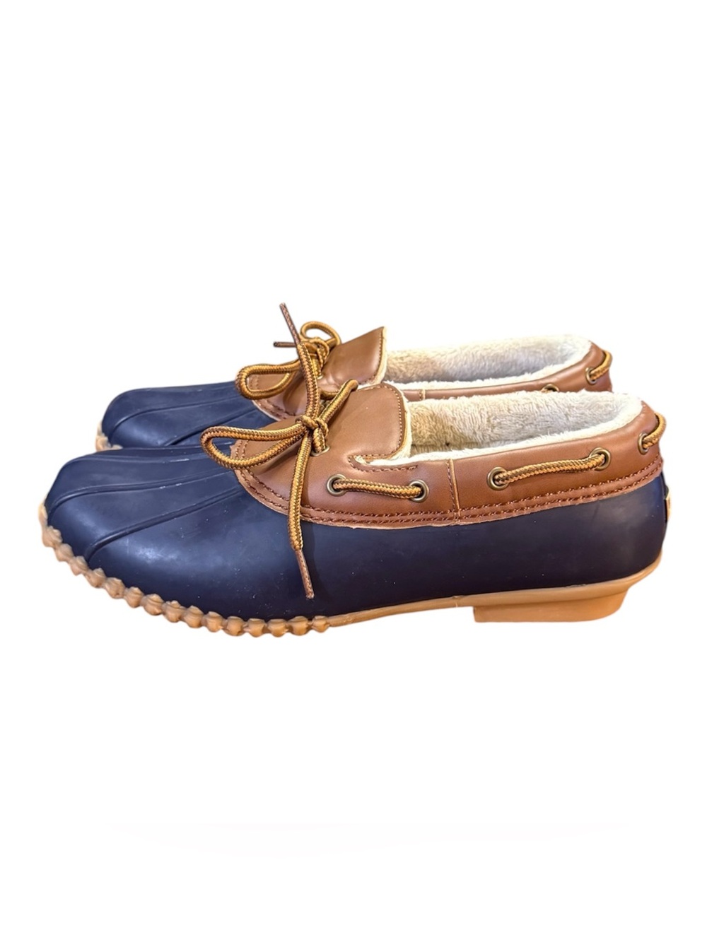 JBU by Jambu Gwen Duck Shoes Loafers Navy Whiskey Women’s Size 9 M - Picture 3 of 9